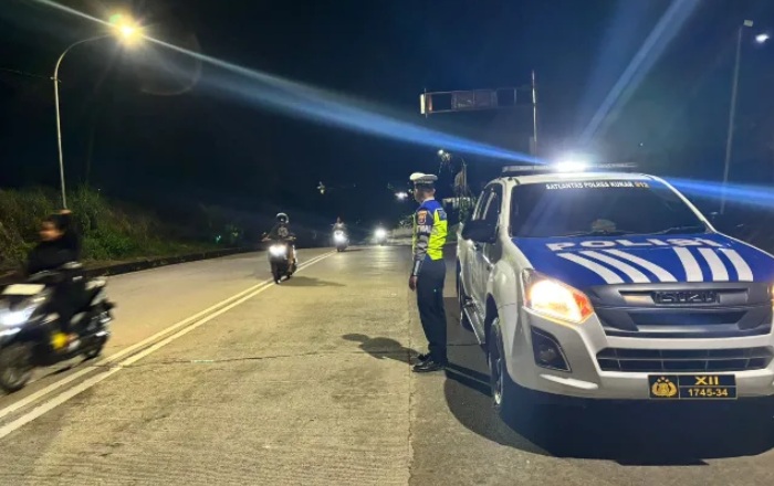 Cegah Balap Liar, Satlantas Polres Kutai Kartanegara Gencarkan Patroli Malam Hari