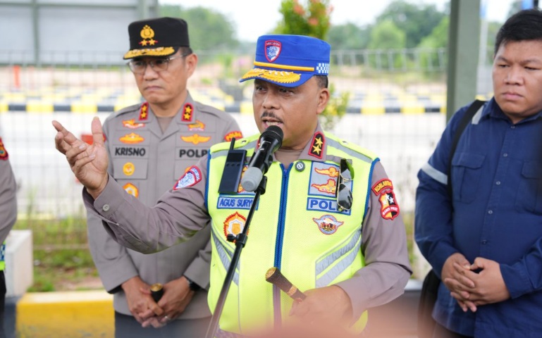Jelang Operasi Ketupat 2026, Kakorlantas bersama Kapolda Jambi Tinjau Kesiapan Jalur Tol Bayung Lencir–Tempino