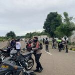 Patroli Ramadan, Sat PJR Mamuju Amankan 7 Motor Knalpot Brong