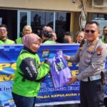 Polantas Menyapa di Batam, Pengemudi Ojol Dapat Cek Kesehatan Gratis dan Sembako