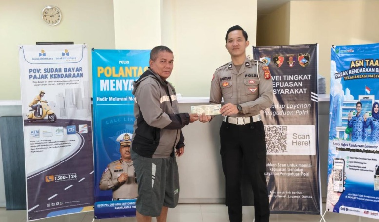 Satlantas Polres Berau Ajak Warga Taat Bayar Pajak Kendaraan
