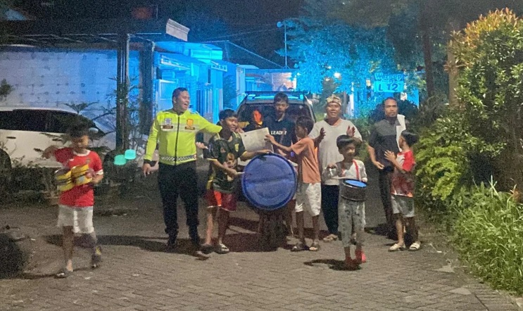 Satlantas Polres Pasuruan Perkuat Keamanan Ramadan Lewat Patroli Sahur Humanis