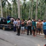 Satlantas Polres Pohuwato Respon Cepat Laka Lantas di Jalan Desa Dulomo