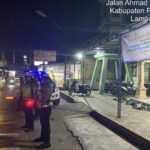 Jaga Kamtibmas di Bulan Ramadan, Satlantas Pesawaran Gelar Patroli Blue Light