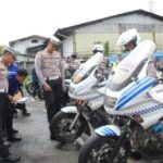 Jelang Operasi Ketupat 2026, Satlantas Polres Sukabumi Cek Kesiapan Kendaraan Operasional