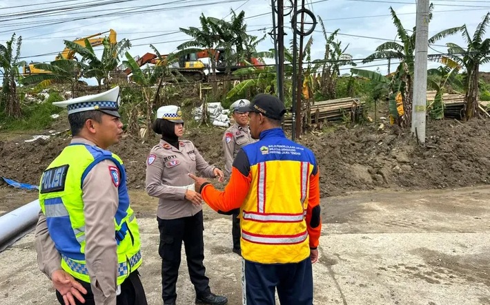 Satlantas Grobogan Perkuat Koordinasi BBWS dan PUPR, Pastikan Jalur Mudik Aman