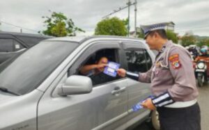 Satlantas Tabalong Berikan Edukasi Pentingnya Keselamatan Lalin