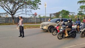 Satlantas Polres Kutim Rutin Gelar Gatur Pagi, Jaga Kelancaran dan Keselamatan Lalu Lintas di Sangatta